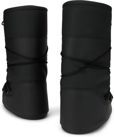 Moon Boot Icon Rubber Boot In Black