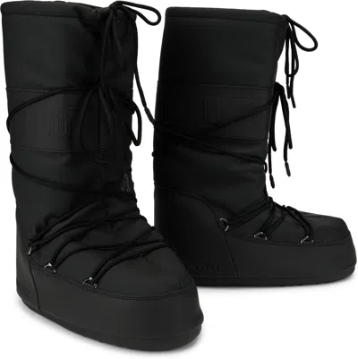 Moon Boot Icon Rubber Boot In Black
