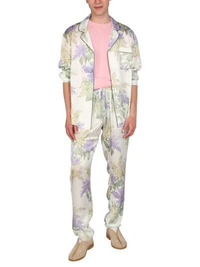 Mouty Floral-print Straight-leg Trousers In Multi