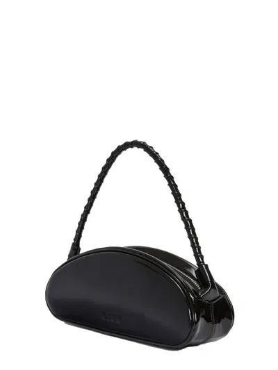 Msgm Chic Leather Handbag In Black