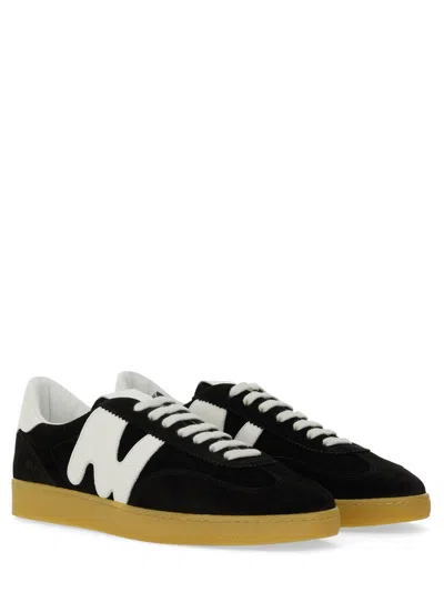 Msgm Retro Suede Sneakers For Men In Black