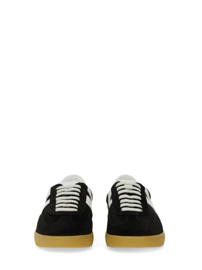 Msgm Retro Suede Sneakers For Men In Black