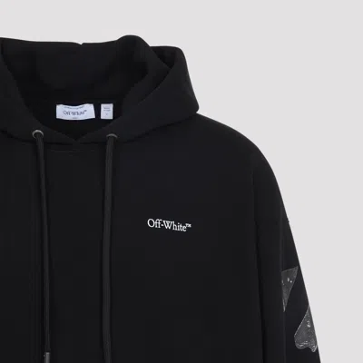 Off-white French Cotton-terry Hoodie In Black
