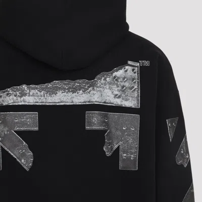 Off-white French Cotton-terry Hoodie In Black