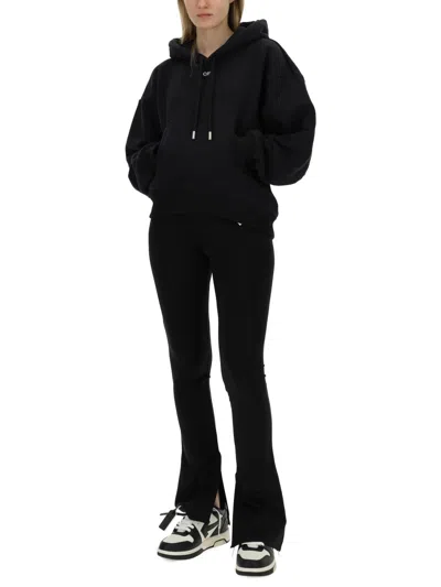 Off-white Oversized Logo Sweatshirt In Black