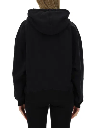 Off-white Oversized Logo Sweatshirt In Black