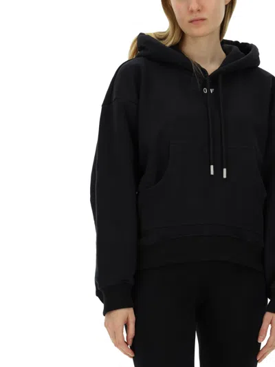 Off-white Oversized Logo Sweatshirt In Black