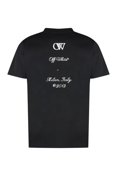 Off-white Off White Crew Neck T Shirt With 23 Logo In Black