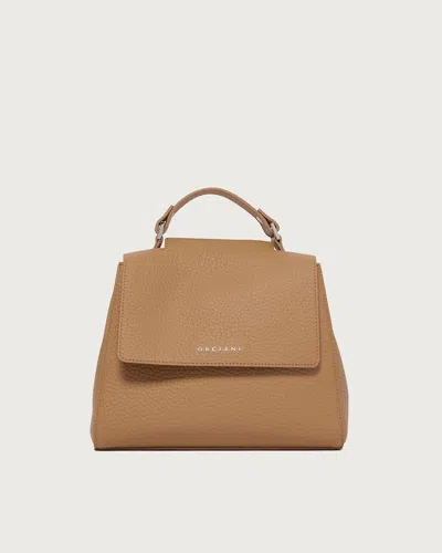 Orciani Mini Soft Handbag In Brown