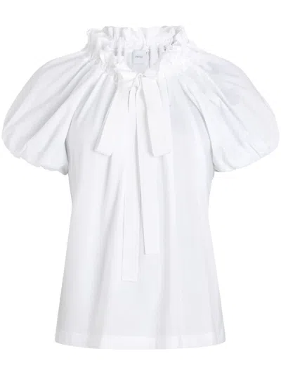 Patou Drawstring T-shirt In White