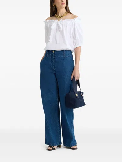 Patou Drawstring T-shirt In White