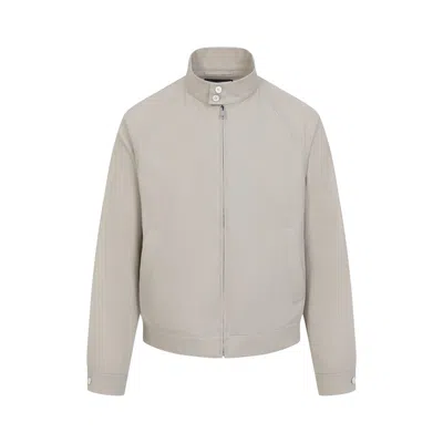 Prada Structured Jacket High Collar Button Cuffs In Neutral