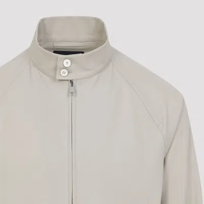 Prada Structured Jacket High Collar Button Cuffs In Neutral