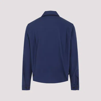 Prada Polyester Jacket 48 In Blue
