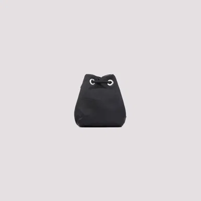 Prada Black Polyamide Bucket Bag In Black
