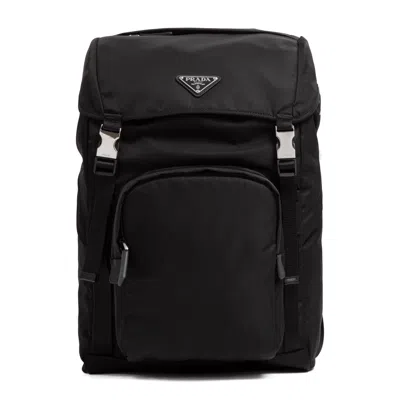 Prada Structured Backpack - 27cm X 45cm X 17cm In Black