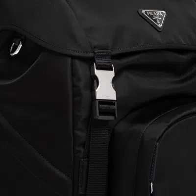 Prada Structured Backpack - 27cm X 45cm X 17cm In Black