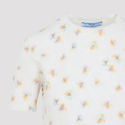 Prada Wool Pullover Sweater For Women In White