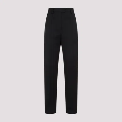 Prada Tailored Wool Pants In Black
