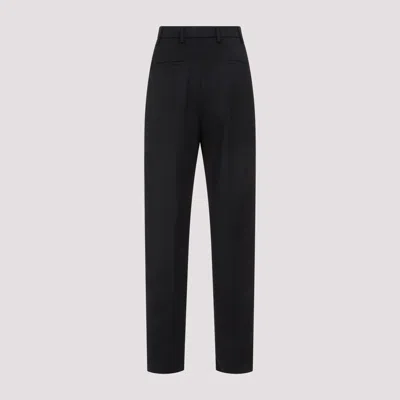 Prada Tailored Wool Pants In Black