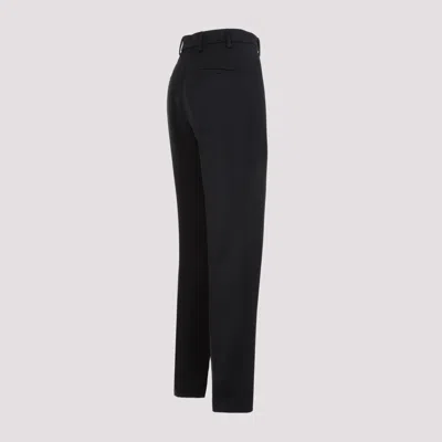 Prada Tailored Wool Pants In Black