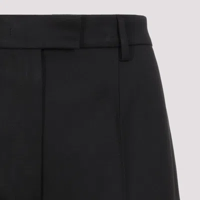 Prada Tailored Wool Pants In Black
