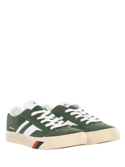 Pro-keds Lace-up Fastening Suede Sneakers For Men In Green