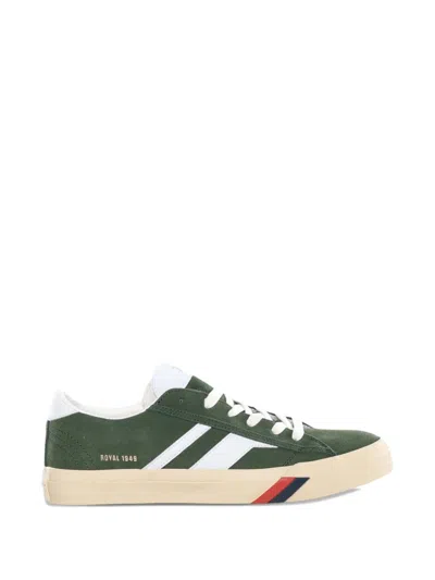 Pro-keds Lace-up Fastening Suede Sneakers For Men In Green