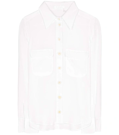Chloé Silk Shirt In White