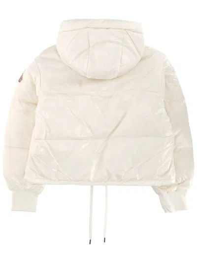 Pyrenex Hooded Jacket Featuring Drawstring Hem In Neutral