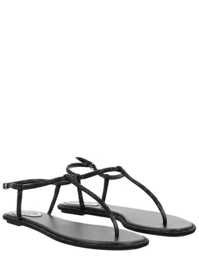 René Caovilla Rene Caovilla Elegant Flats For The Modern Woman In Black