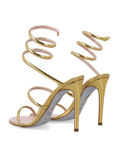 René Caovilla Heeled Sandals Rene Caovilla Woman Color Gold In Grey