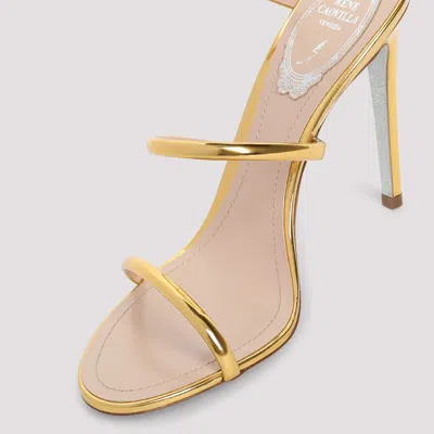 René Caovilla Heeled Sandals Rene Caovilla Woman Color Gold In Grey