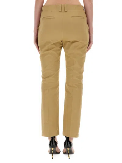 Saint Laurent Drill Pants In Green