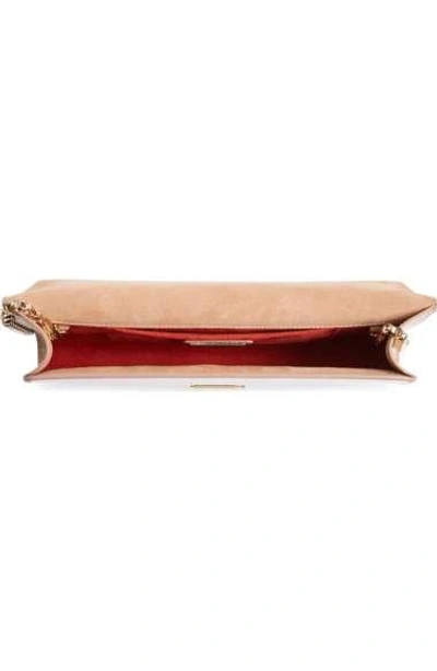 Shop Christian Louboutin 'vero Dodat' Patent Clutch - Beige In Nude