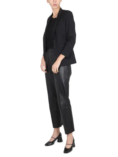 Saulina Angelica Button-fastening Blazer In Black