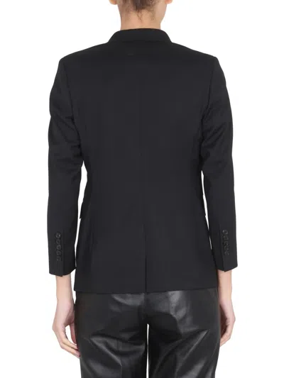 Saulina Angelica Button-fastening Blazer In Black
