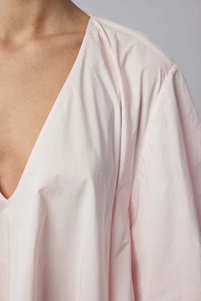 Jacquemus Paysan Oversized Cotton-blend Mini Dress In Pink