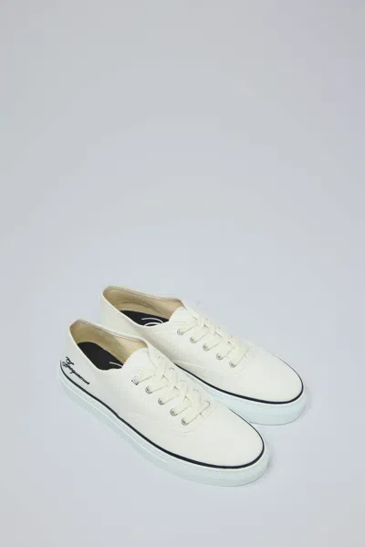 Jacquemus Les Fefe Logo-embroidered Canvas Sneakers In White
