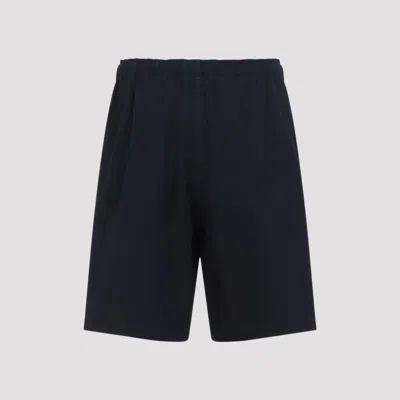 Studio Nicholson Ikria Patch Pocket Drawstring Short In Blue