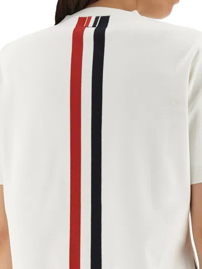 Thom Browne Boxy Fit T-shirt In White