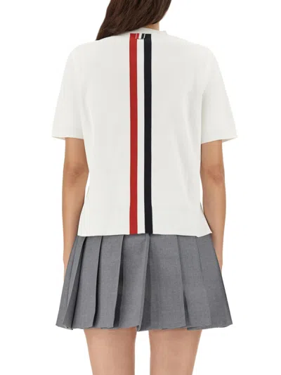 Thom Browne Boxy Fit T-shirt In White