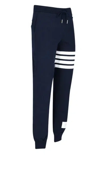 Thom Browne Classic Loopback 4-bar Track Pants In Blue
