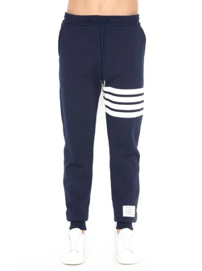 Thom Browne Classic Loopback 4-bar Track Pants In Blue