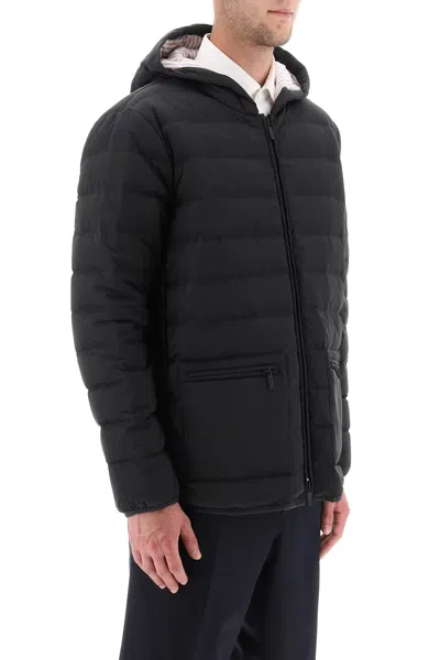 Thom Browne Zip-front Padded Jacket In Black