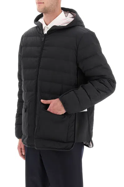 Thom Browne Zip-front Padded Jacket In Black