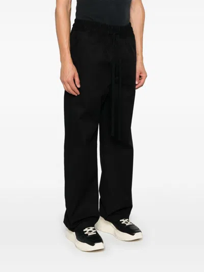 Thom Krom Drawstring Sweatpants In Black