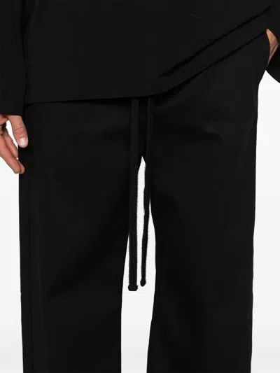 Thom Krom Drawstring Sweatpants In Black