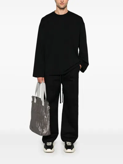 Thom Krom Drawstring Sweatpants In Black