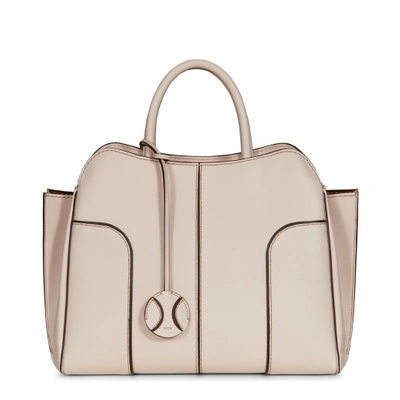 Tod's Sella Small Leather Tote In White